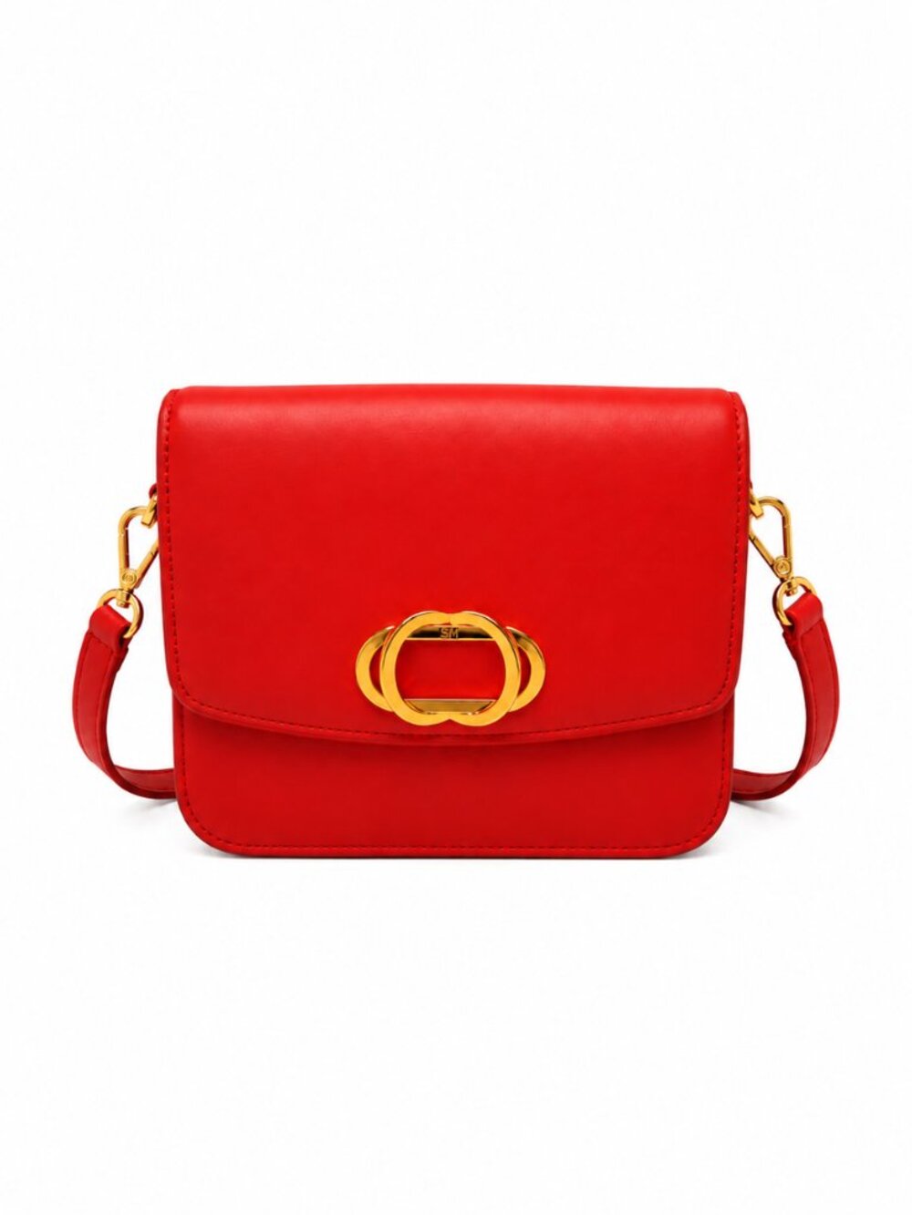 Stuart Weitzman Gabriella Red Leather Crossbody bag